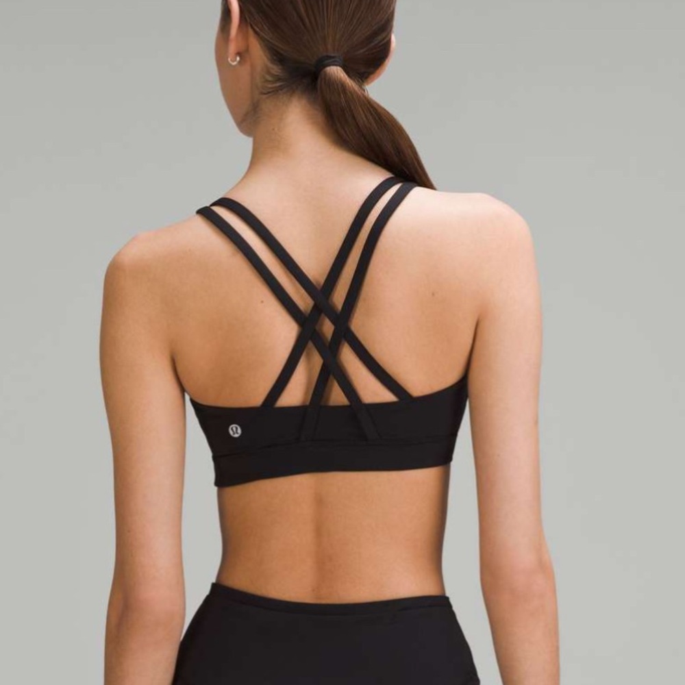 Lululemon Energy Bra *Medium Support, B–D Cups Black